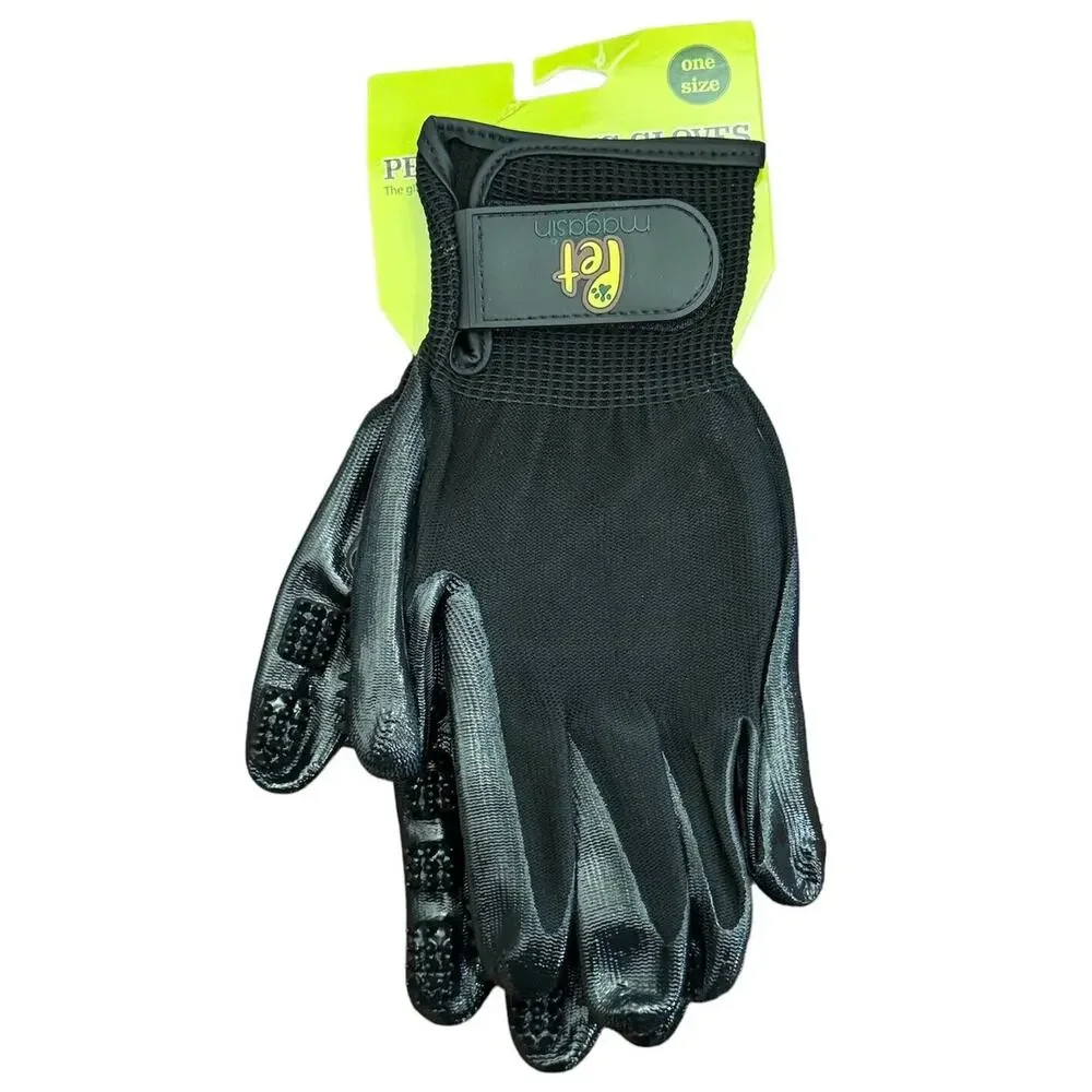 Deshedding Grooming Gloves Pet Magasin One Size Horse Cat Dog Pet Owners Brush